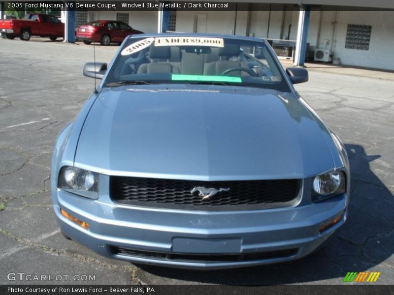 Windveil Blue Metallic / Dark Charcoal 2005 Ford Mustang V6 Deluxe Coupe