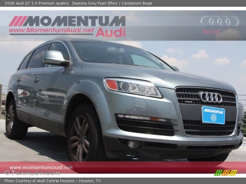 Daytona Grey Pearl Effect / Cardamom Beige 2008 Audi Q7 3.6 Premium quattro