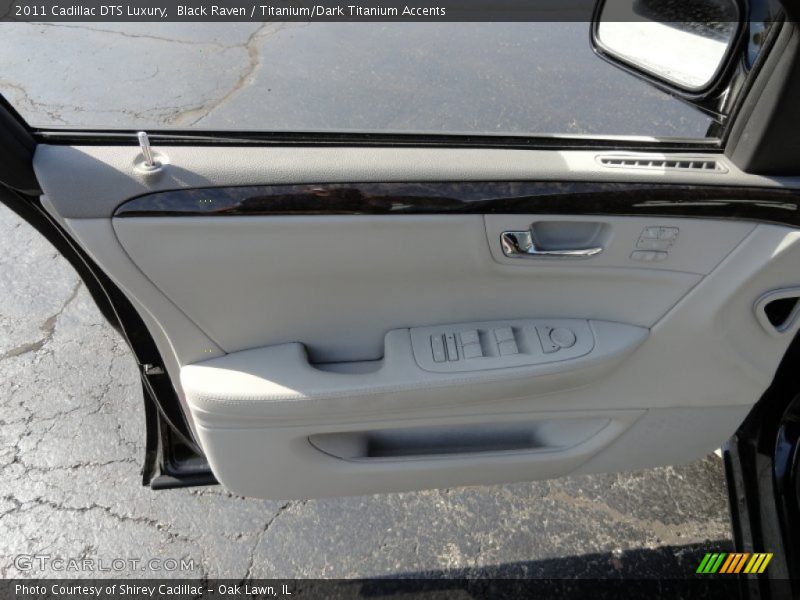 Black Raven / Titanium/Dark Titanium Accents 2011 Cadillac DTS Luxury
