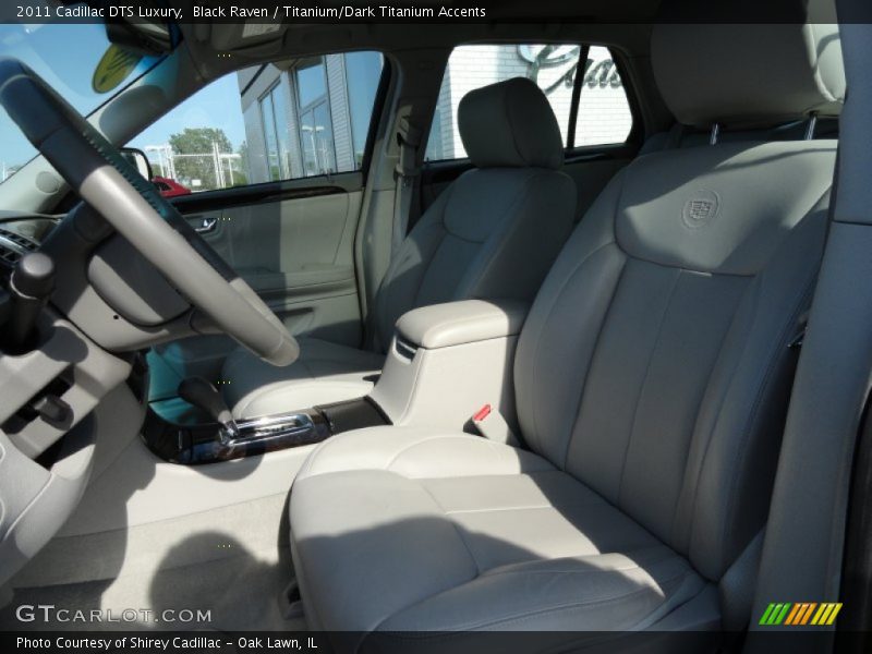 Black Raven / Titanium/Dark Titanium Accents 2011 Cadillac DTS Luxury