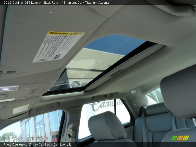 Black Raven / Titanium/Dark Titanium Accents 2011 Cadillac DTS Luxury