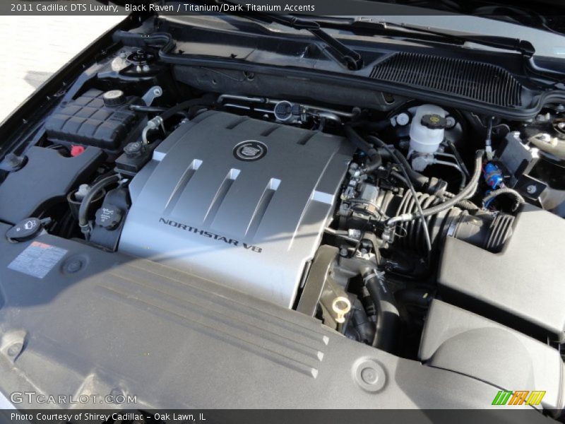 Black Raven / Titanium/Dark Titanium Accents 2011 Cadillac DTS Luxury