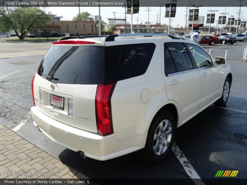 White Diamond Tricoat / Cashmere/Cocoa 2008 Cadillac SRX V8