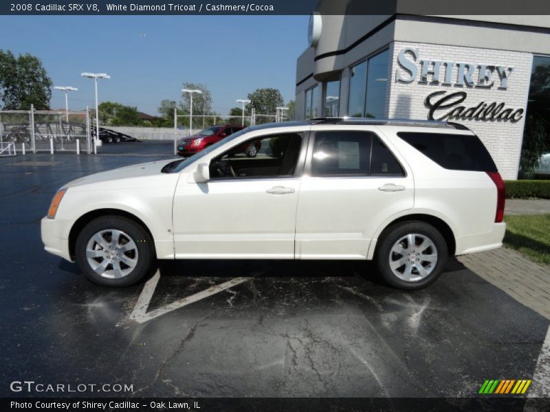 White Diamond Tricoat / Cashmere/Cocoa 2008 Cadillac SRX V8