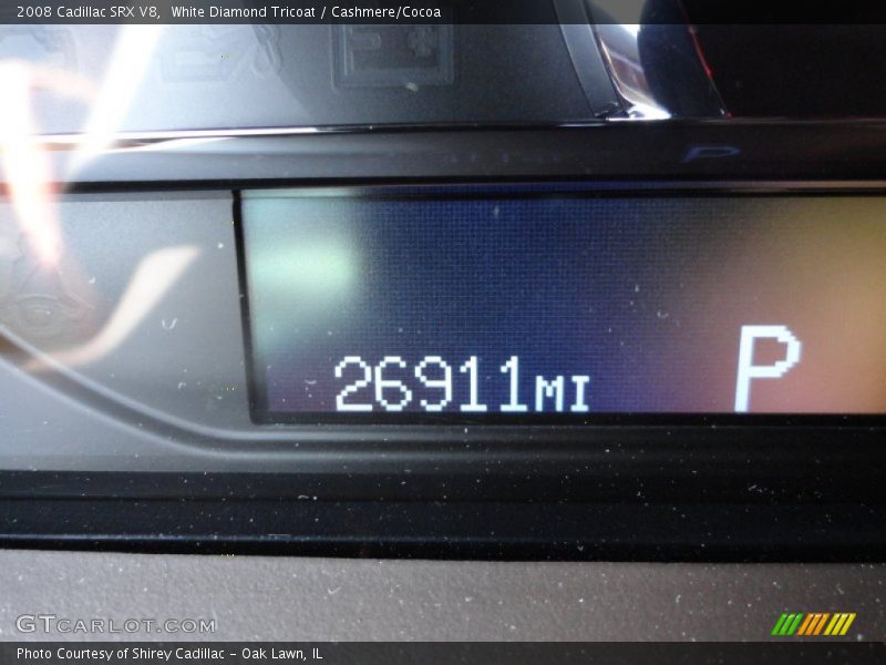 White Diamond Tricoat / Cashmere/Cocoa 2008 Cadillac SRX V8
