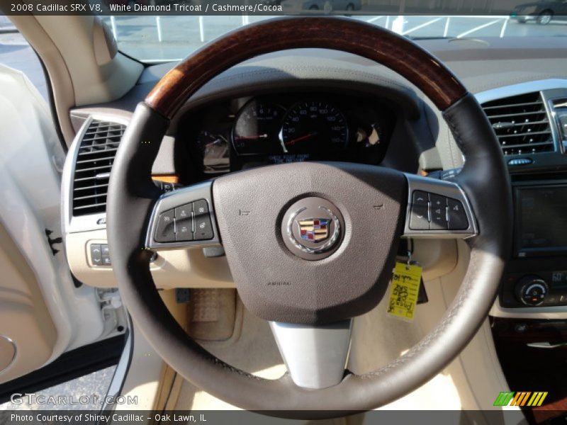 White Diamond Tricoat / Cashmere/Cocoa 2008 Cadillac SRX V8