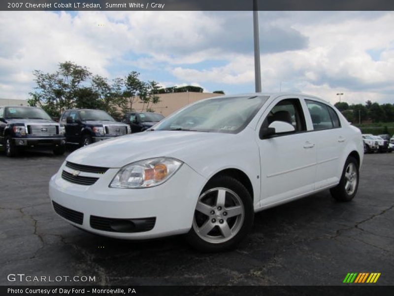 Summit White / Gray 2007 Chevrolet Cobalt LT Sedan