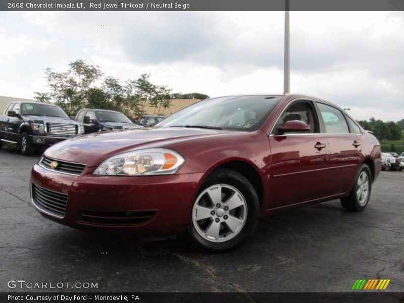 Red Jewel Tintcoat / Neutral Beige 2008 Chevrolet Impala LT