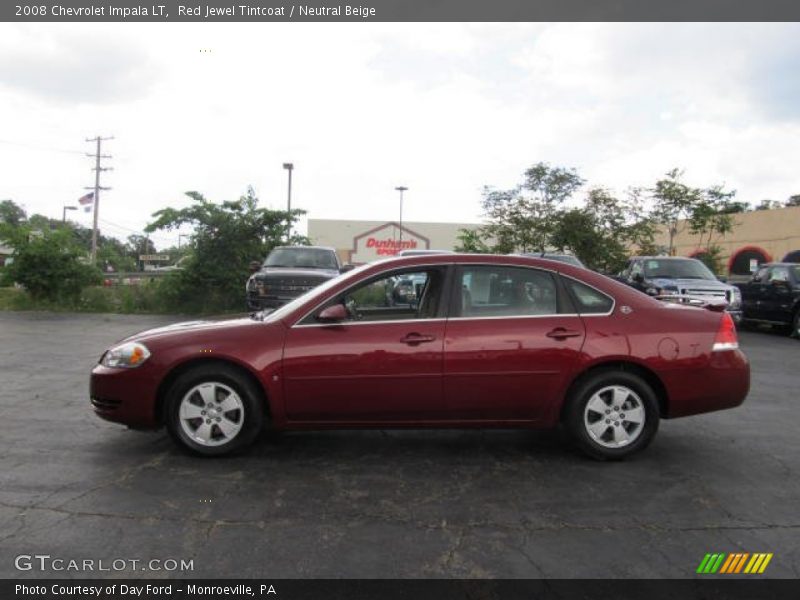 Red Jewel Tintcoat / Neutral Beige 2008 Chevrolet Impala LT