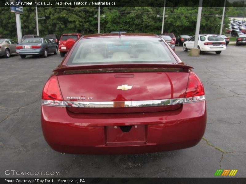 Red Jewel Tintcoat / Neutral Beige 2008 Chevrolet Impala LT