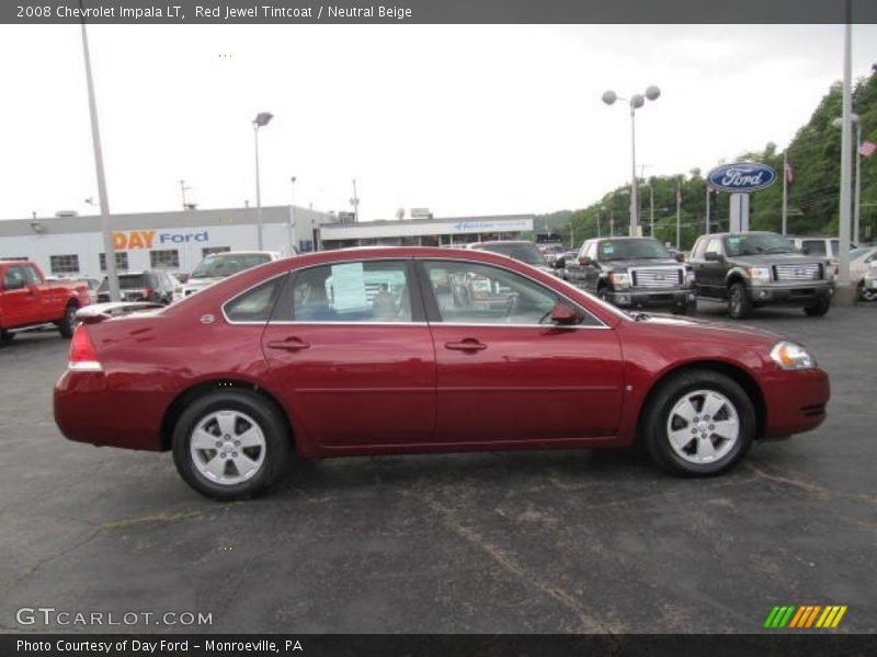Red Jewel Tintcoat / Neutral Beige 2008 Chevrolet Impala LT