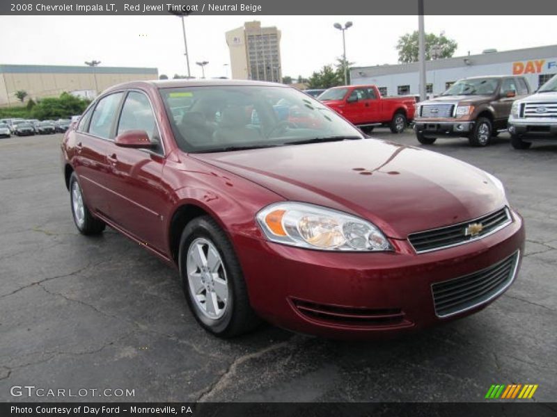 Red Jewel Tintcoat / Neutral Beige 2008 Chevrolet Impala LT