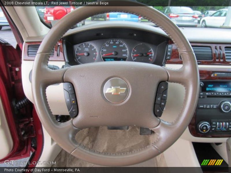 Red Jewel Tintcoat / Neutral Beige 2008 Chevrolet Impala LT
