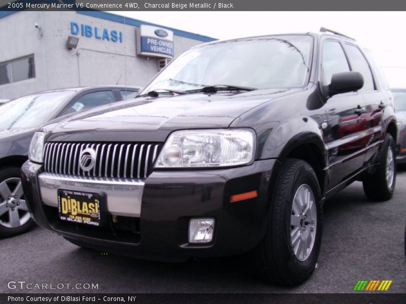 Charcoal Beige Metallic / Black 2005 Mercury Mariner V6 Convenience 4WD