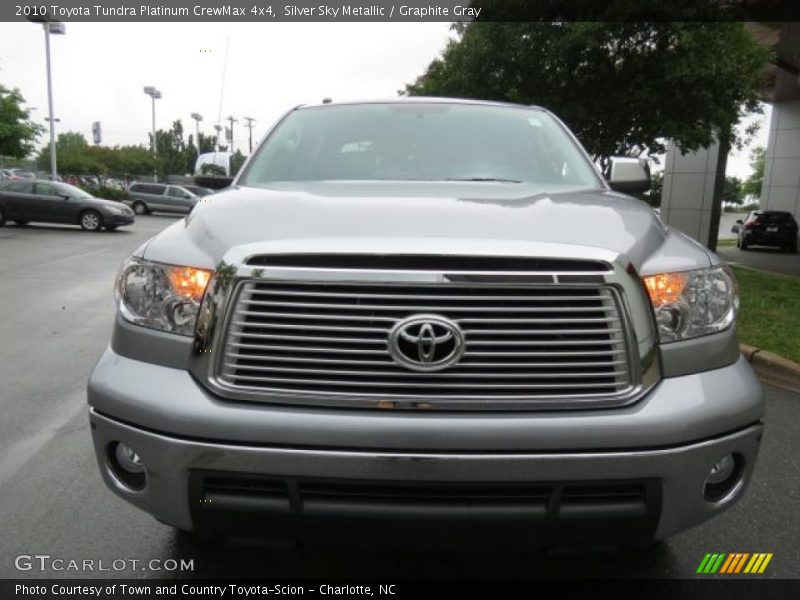 Silver Sky Metallic / Graphite Gray 2010 Toyota Tundra Platinum CrewMax 4x4