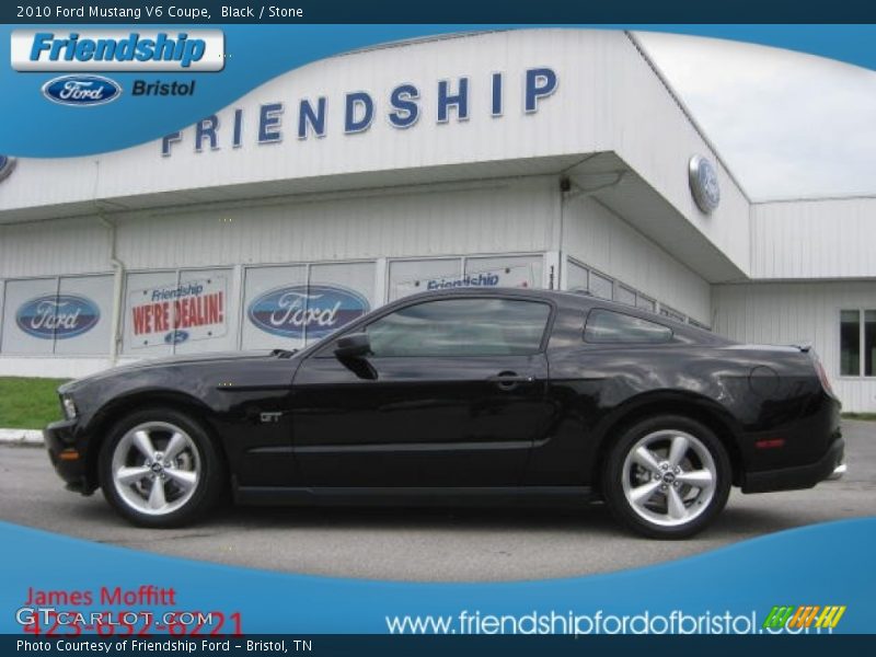 Black / Stone 2010 Ford Mustang V6 Coupe