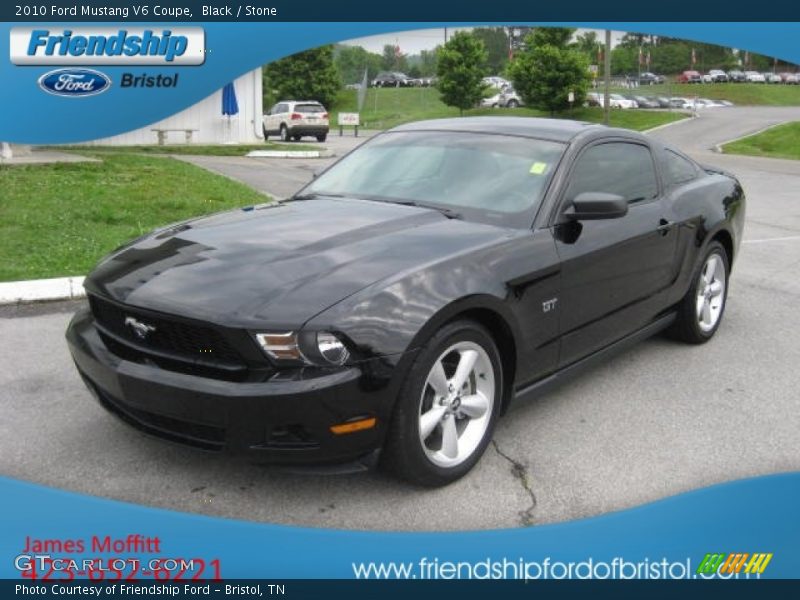 Black / Stone 2010 Ford Mustang V6 Coupe