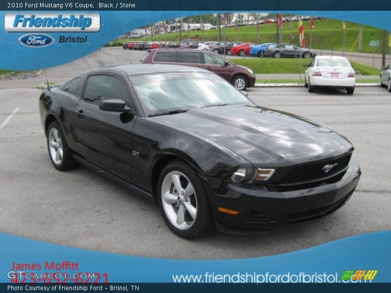 Black / Stone 2010 Ford Mustang V6 Coupe