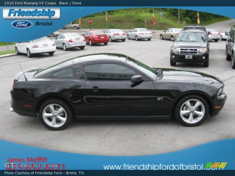 Black / Stone 2010 Ford Mustang V6 Coupe