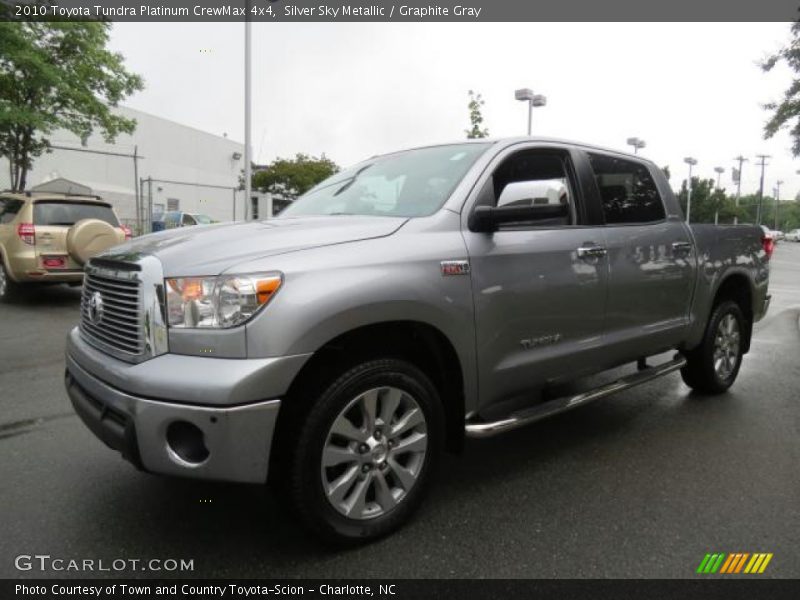 Silver Sky Metallic / Graphite Gray 2010 Toyota Tundra Platinum CrewMax 4x4