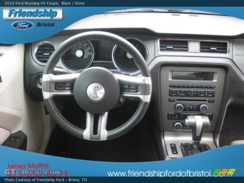 Black / Stone 2010 Ford Mustang V6 Coupe