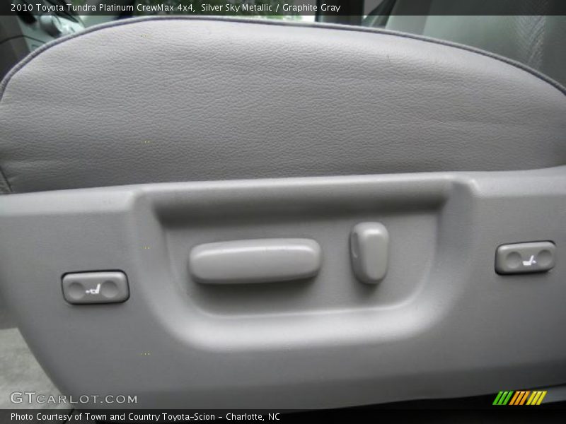 Front Seat of 2010 Tundra Platinum CrewMax 4x4