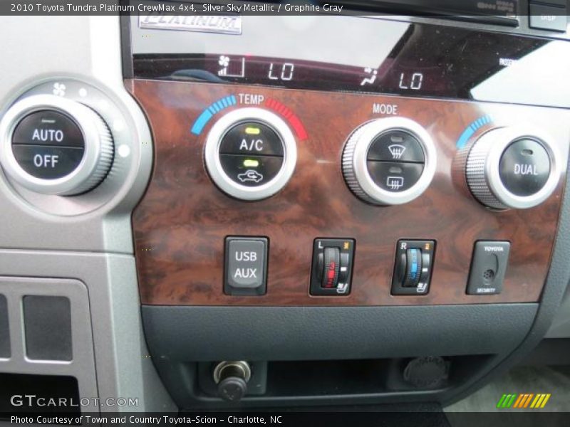 Controls of 2010 Tundra Platinum CrewMax 4x4