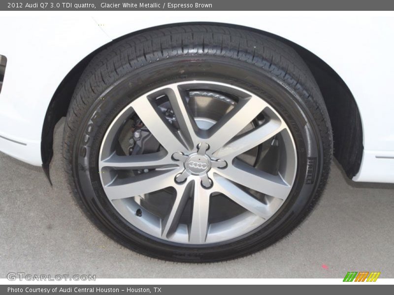 Glacier White Metallic / Espresso Brown 2012 Audi Q7 3.0 TDI quattro