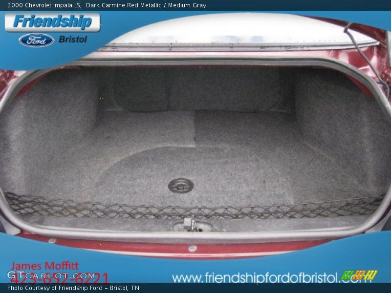 Dark Carmine Red Metallic / Medium Gray 2000 Chevrolet Impala LS