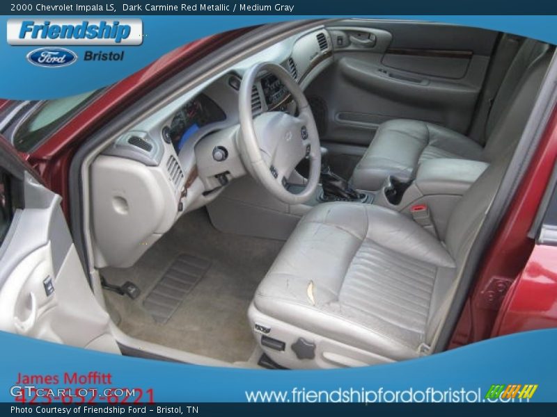 Dark Carmine Red Metallic / Medium Gray 2000 Chevrolet Impala LS