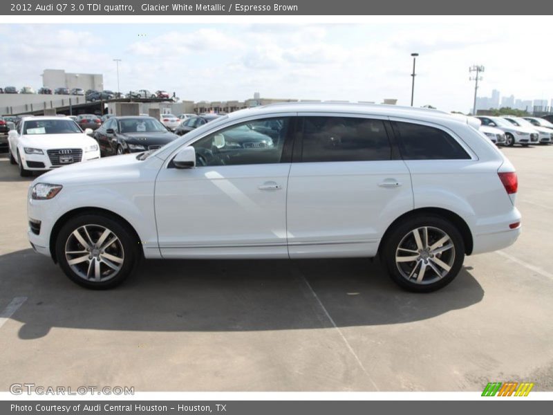 Glacier White Metallic / Espresso Brown 2012 Audi Q7 3.0 TDI quattro