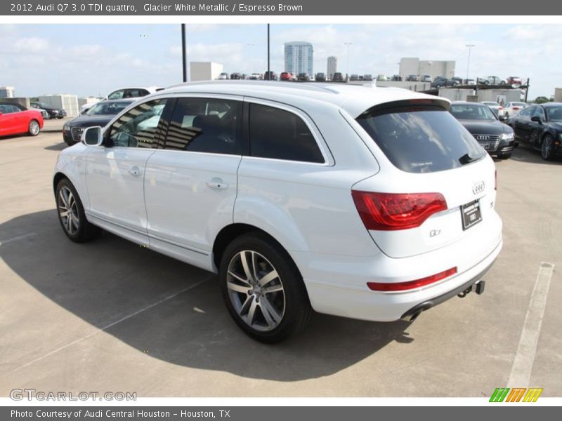 Glacier White Metallic / Espresso Brown 2012 Audi Q7 3.0 TDI quattro