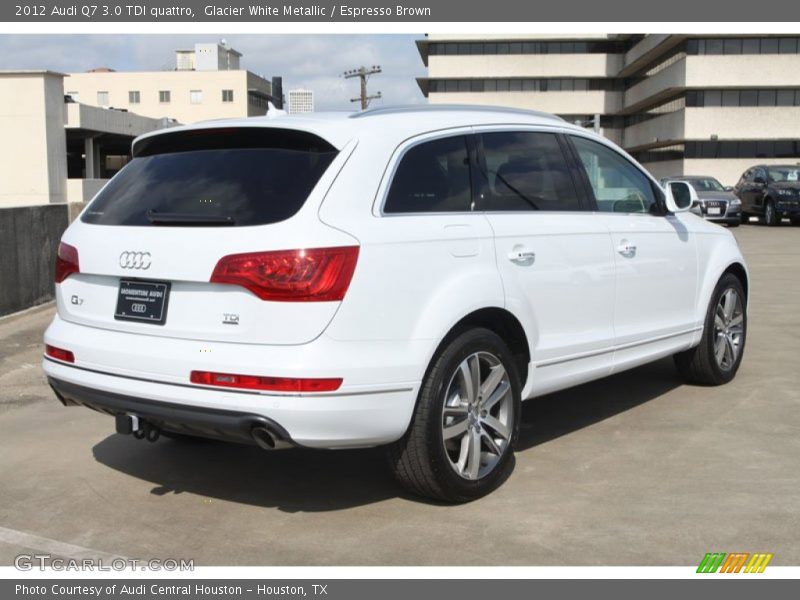 Glacier White Metallic / Espresso Brown 2012 Audi Q7 3.0 TDI quattro