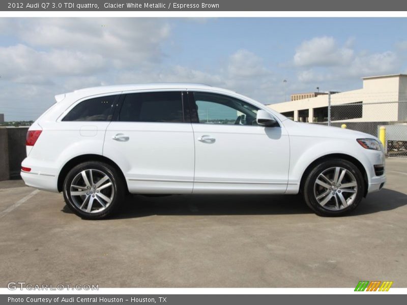 Glacier White Metallic / Espresso Brown 2012 Audi Q7 3.0 TDI quattro