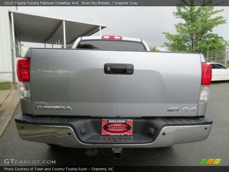 Silver Sky Metallic / Graphite Gray 2010 Toyota Tundra Platinum CrewMax 4x4