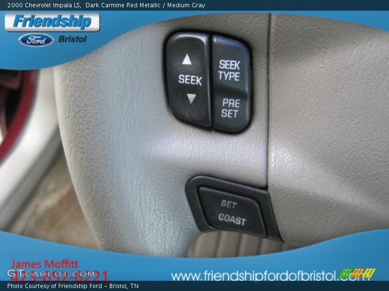 Dark Carmine Red Metallic / Medium Gray 2000 Chevrolet Impala LS