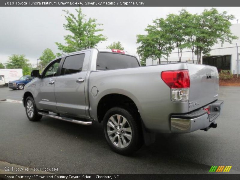 Silver Sky Metallic / Graphite Gray 2010 Toyota Tundra Platinum CrewMax 4x4