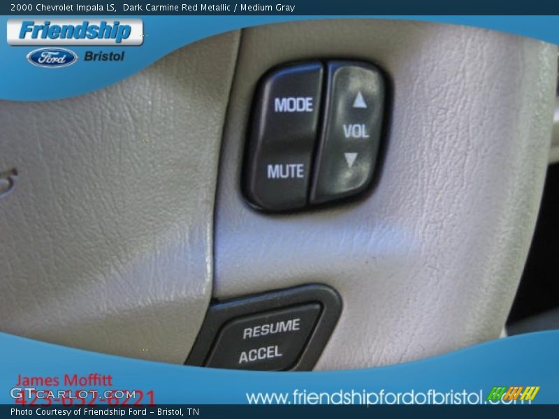 Dark Carmine Red Metallic / Medium Gray 2000 Chevrolet Impala LS