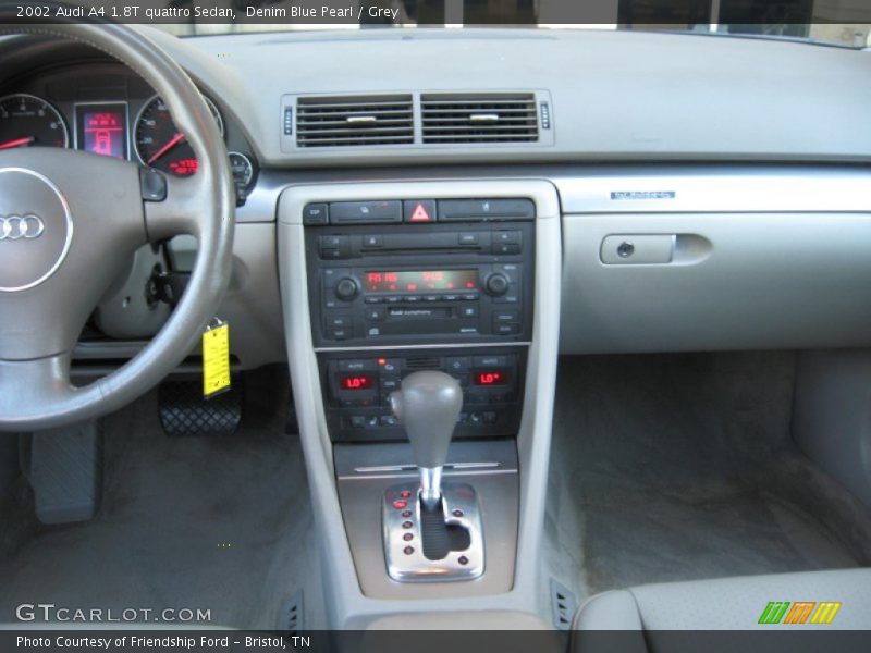 Denim Blue Pearl / Grey 2002 Audi A4 1.8T quattro Sedan