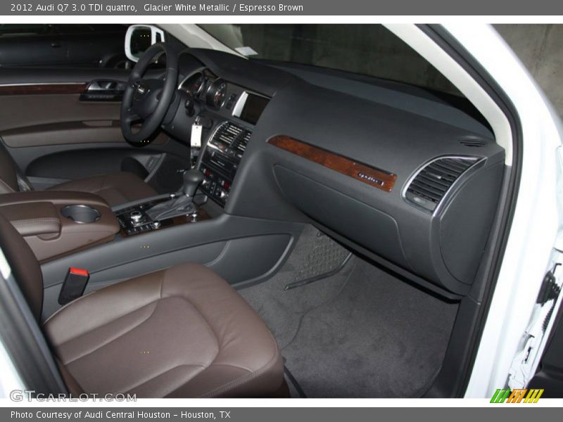 Glacier White Metallic / Espresso Brown 2012 Audi Q7 3.0 TDI quattro
