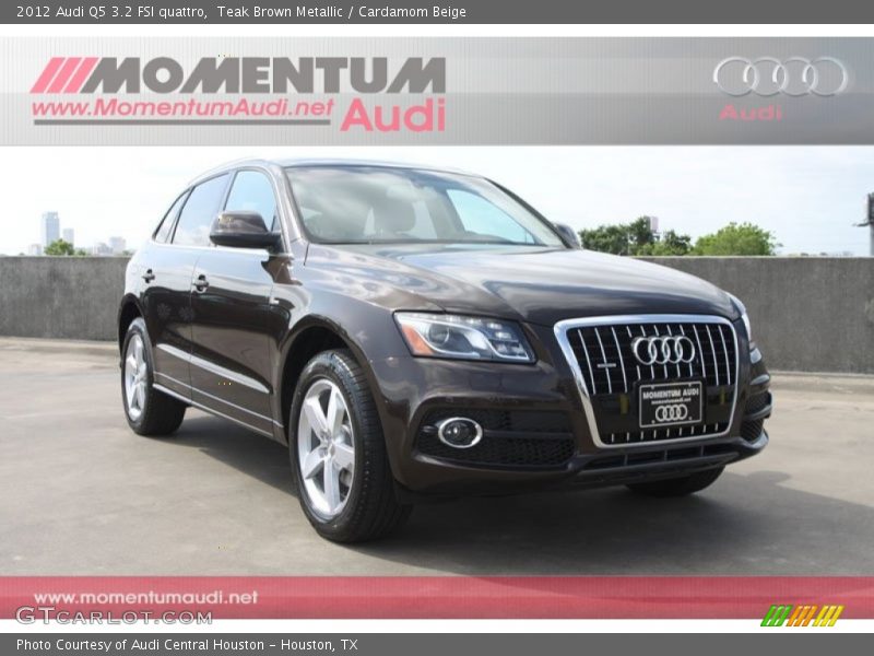 Teak Brown Metallic / Cardamom Beige 2012 Audi Q5 3.2 FSI quattro