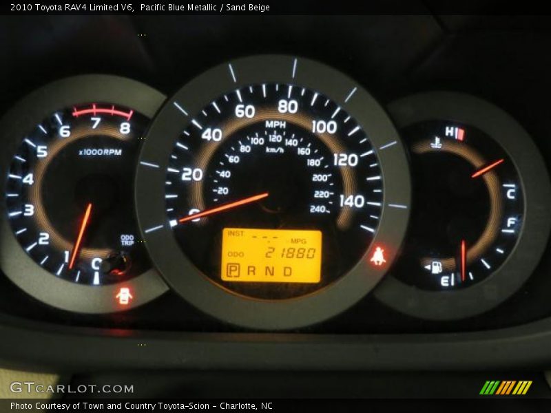 Pacific Blue Metallic / Sand Beige 2010 Toyota RAV4 Limited V6