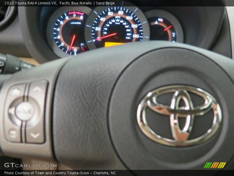 Pacific Blue Metallic / Sand Beige 2010 Toyota RAV4 Limited V6