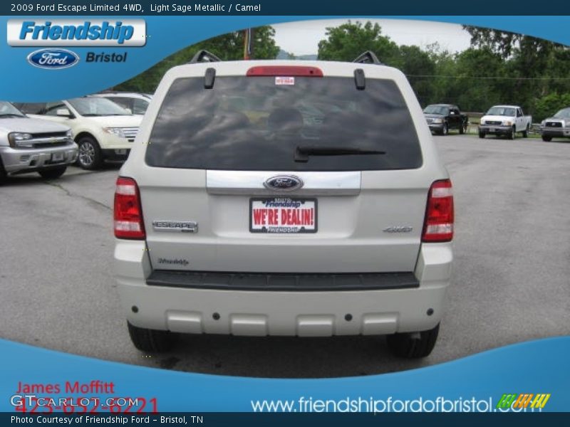 Light Sage Metallic / Camel 2009 Ford Escape Limited 4WD