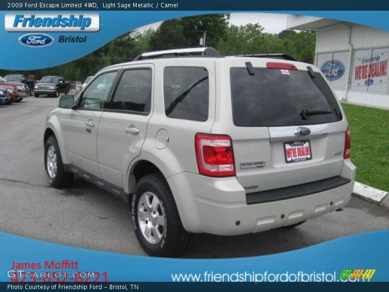 Light Sage Metallic / Camel 2009 Ford Escape Limited 4WD