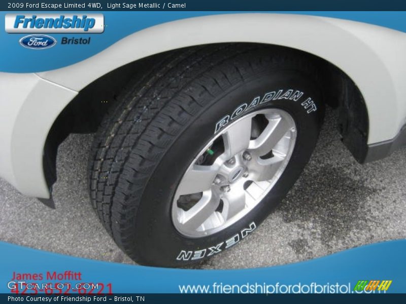 Light Sage Metallic / Camel 2009 Ford Escape Limited 4WD