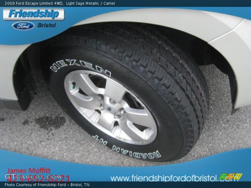 Light Sage Metallic / Camel 2009 Ford Escape Limited 4WD
