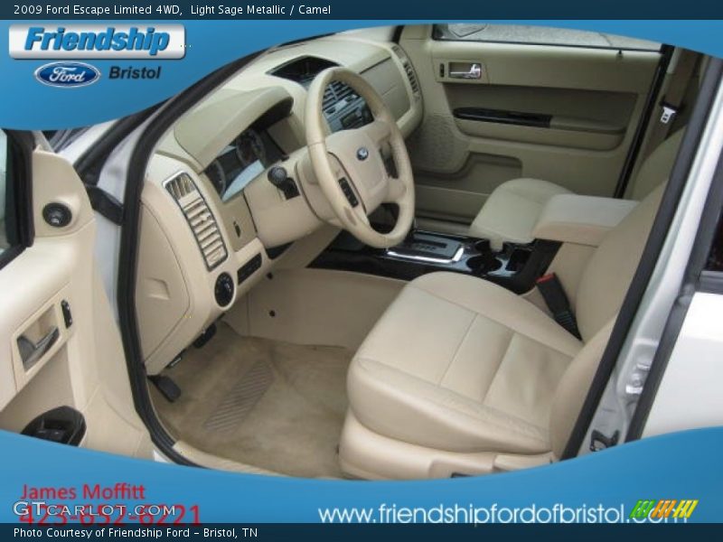 Light Sage Metallic / Camel 2009 Ford Escape Limited 4WD