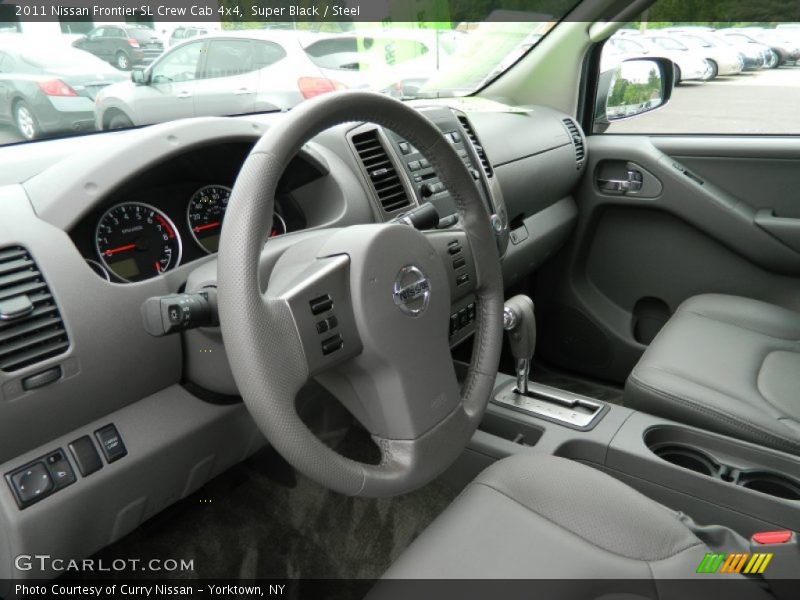  2011 Frontier SL Crew Cab 4x4 Steel Interior