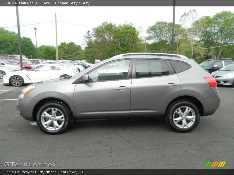 Gotham Gray / Gray 2009 Nissan Rogue SL AWD